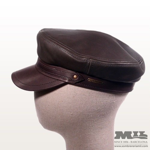 Gorra de piel Stetson Handcrafted