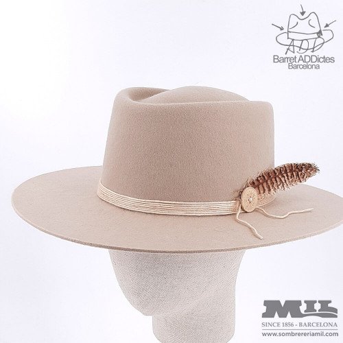 Montgomery White flat hat