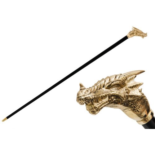 Comprar Bastón dragón dorado Pasotti