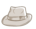 Sombrero estilo fedora